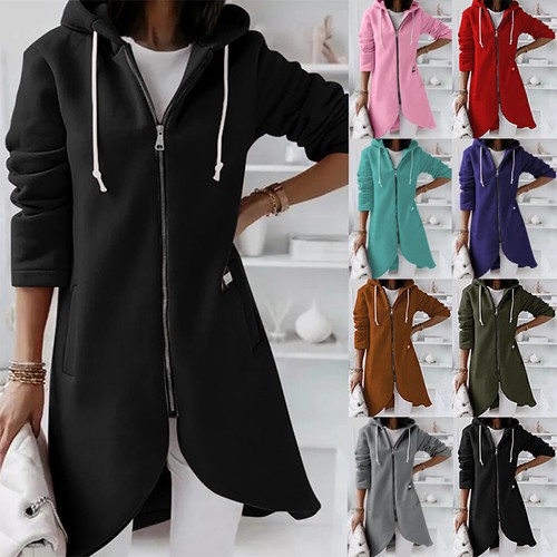 Felpa zip con - con, donna