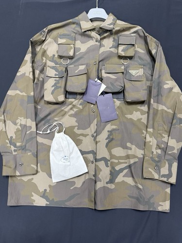 Prada camouflage utility shirt - prada,