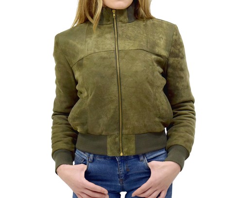 Giacca donna bomber - vera, pelle